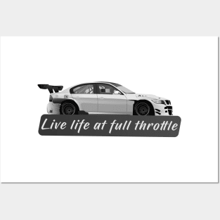 Live life at full throttle Posters and Art